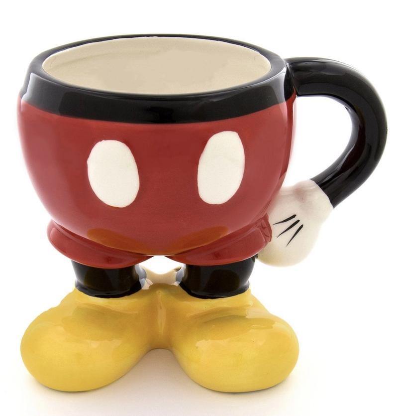 Disney Mickey Mouse Red Molded Mug with Arm