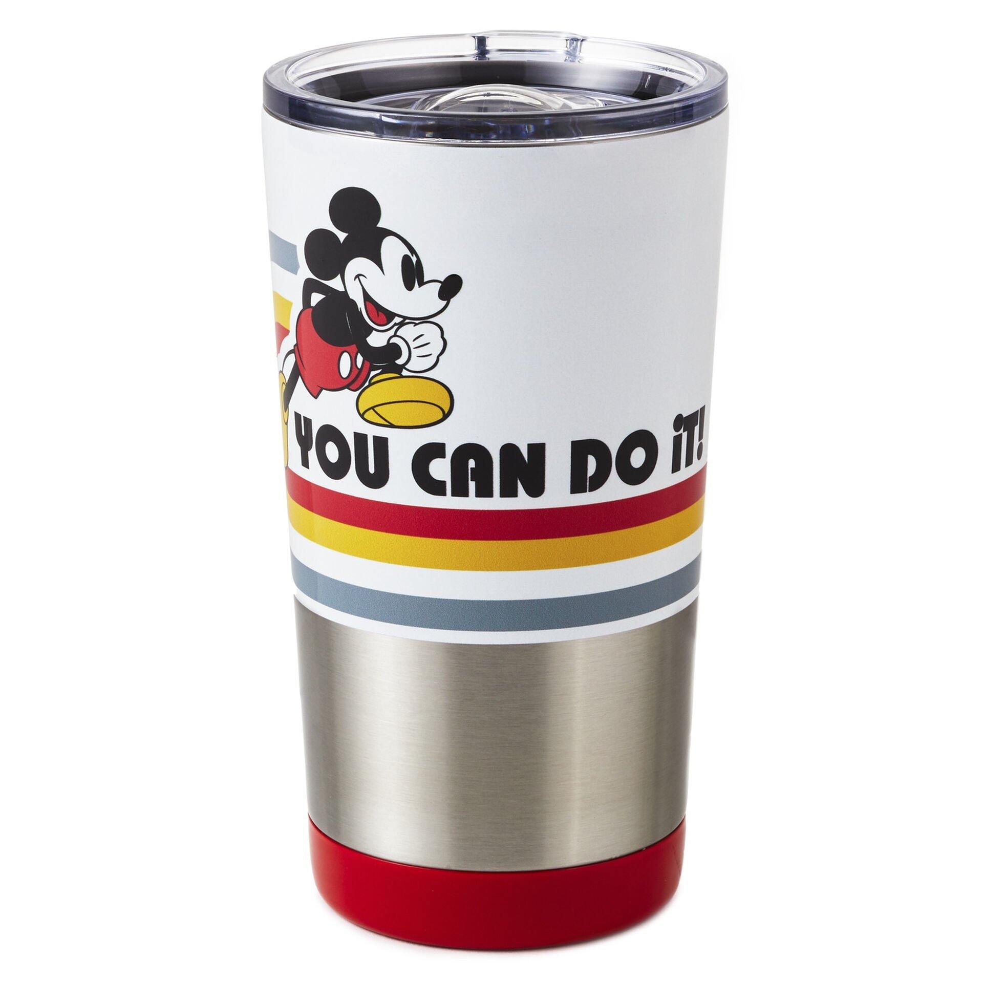 Disney Mickey Mouse You Can Do It Stainless Steel Travel Mug, 15 oz
