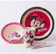 Disney Minnie Bow 5pc Bamboo Set