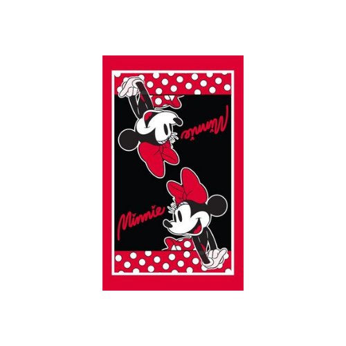Disney Minnie Dotty Kitchen Towel Single, Red & Black