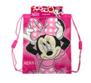 Disney Minnie Mouse Pink Bow Drawstring Bag