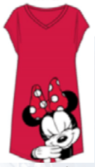 Disney Minnie Mouse V-Neck Dorm Shirt Red