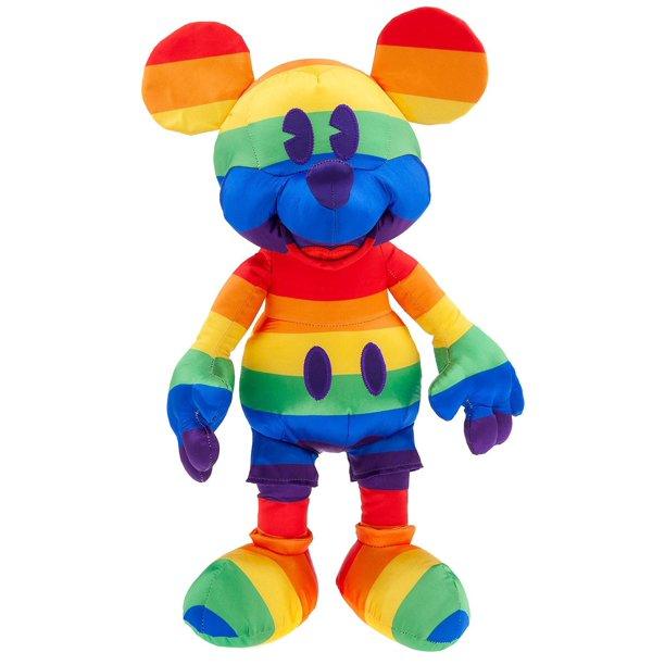Disney Parks Exclusive Rainbow Pride Mickey Mouse 15" Plush