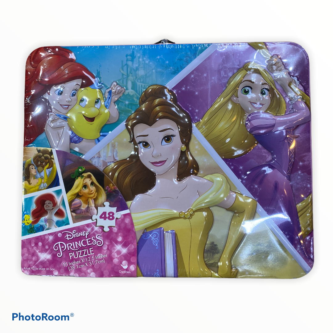 Disney Princess 48pc Puzzle Tin - Lunch Tin Box