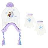 Disney's Frozen Girl's Cold Weather Hat and Glove Set, White, Ages 6-13