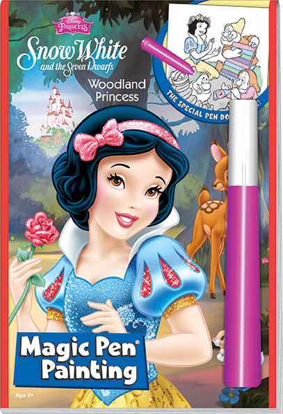 Disney Snow White Woodland Painting Book And Magic Pen