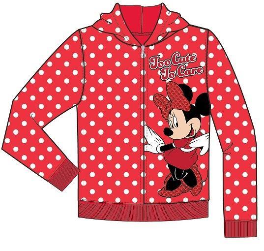 Disney Toddler Too Cute to Care Minnie Zip Up Hoodie