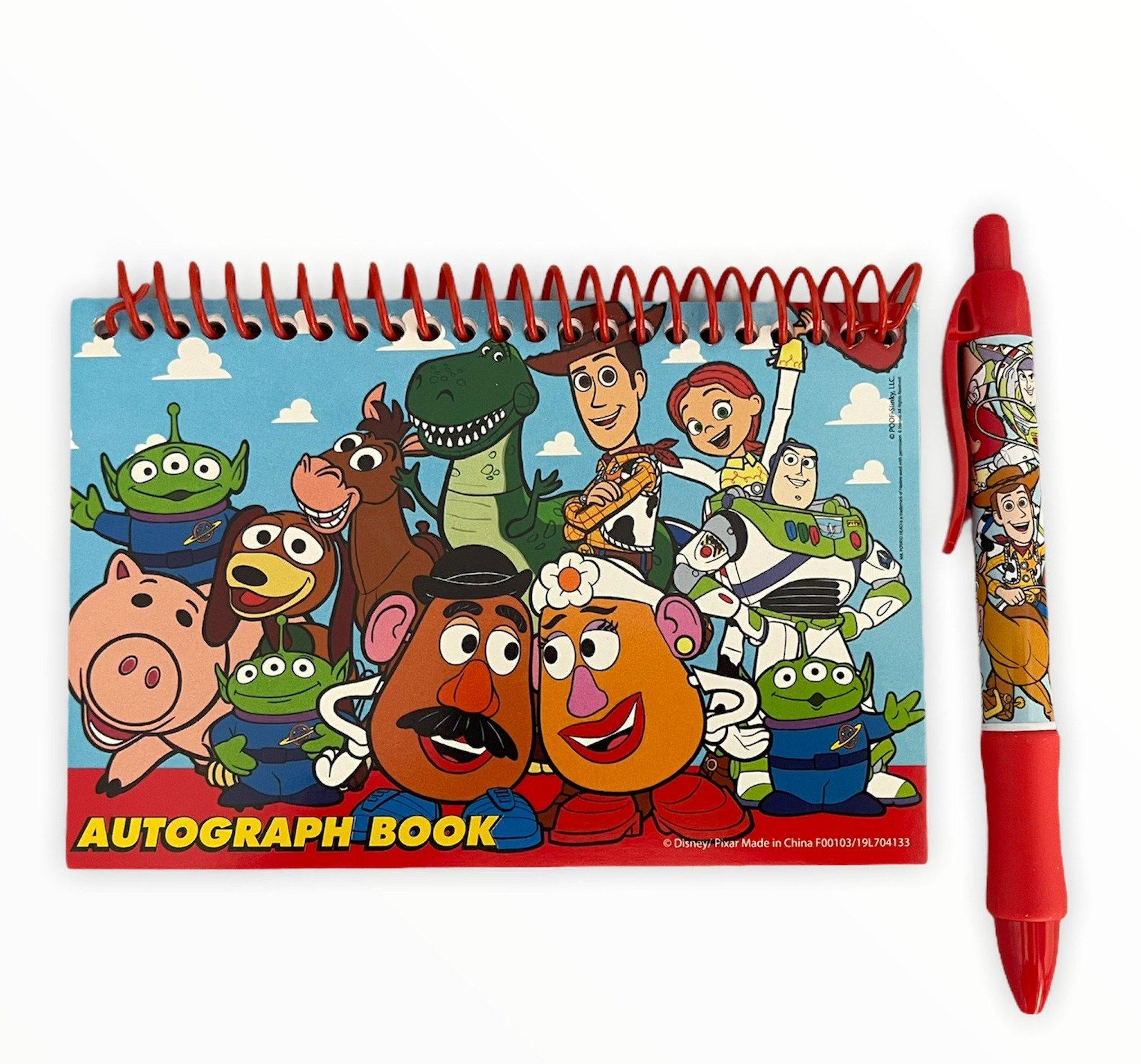 Disney Toy Story Autograph Book With Pen