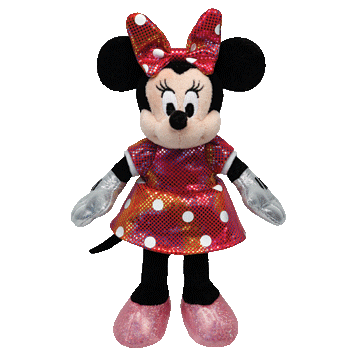 DISNEY TY MINNIE - sparkle rainbow reg
