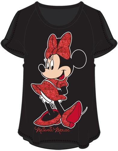 Disney Youth Girls Fashion Top Minnie Mouse Pointed Foot Black