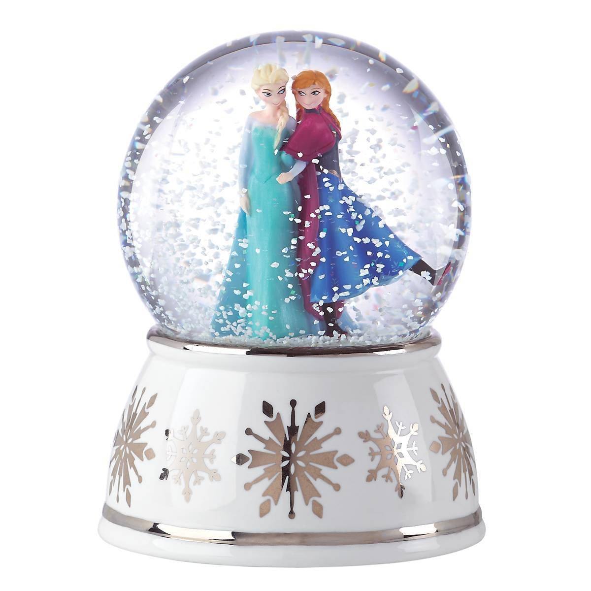 Elsa & Anna Musical Snow Globe Figurine