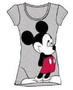 TEE HGRAY SHY MICKEY CREW