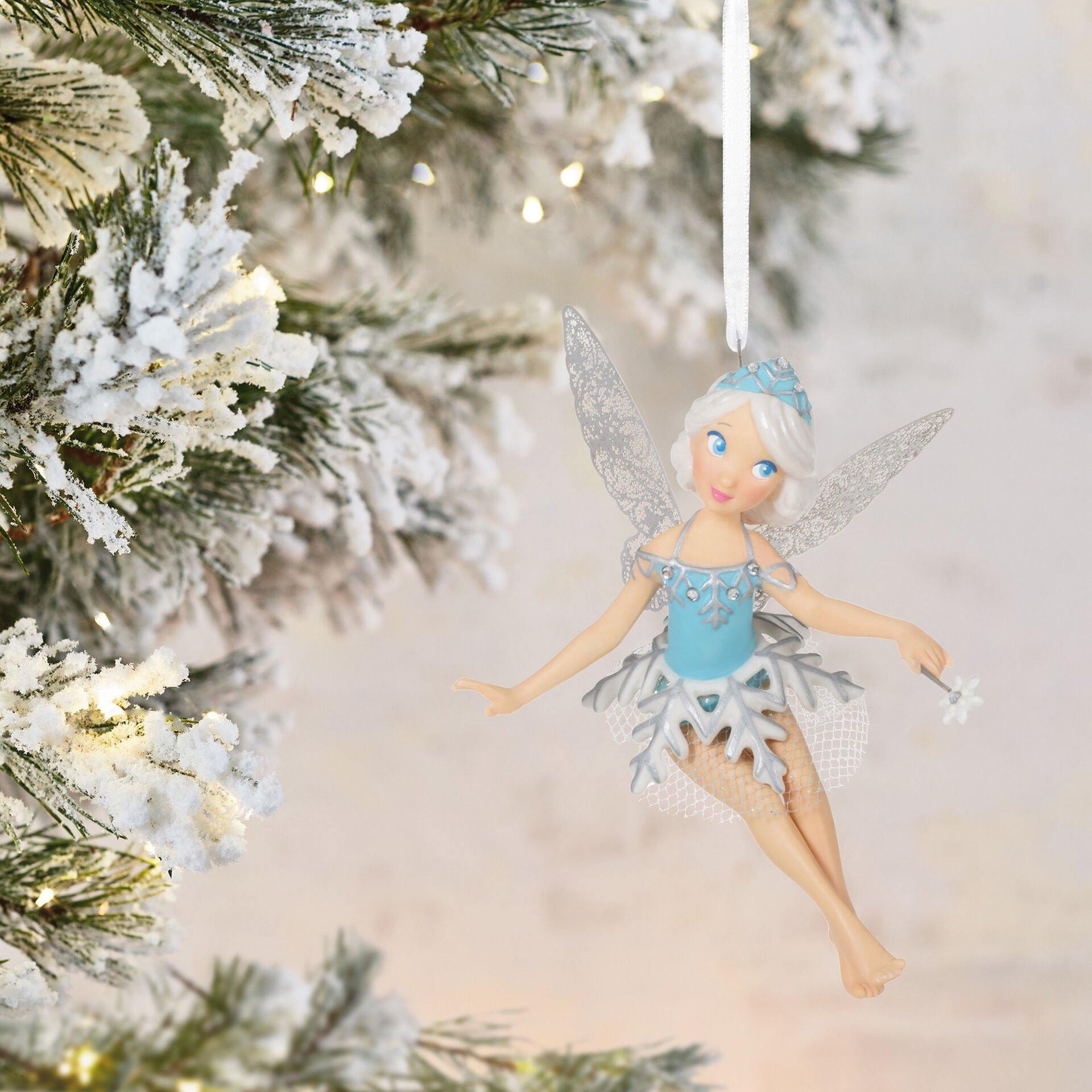 Fanciful Fairy Porcelain and Metal Ornament