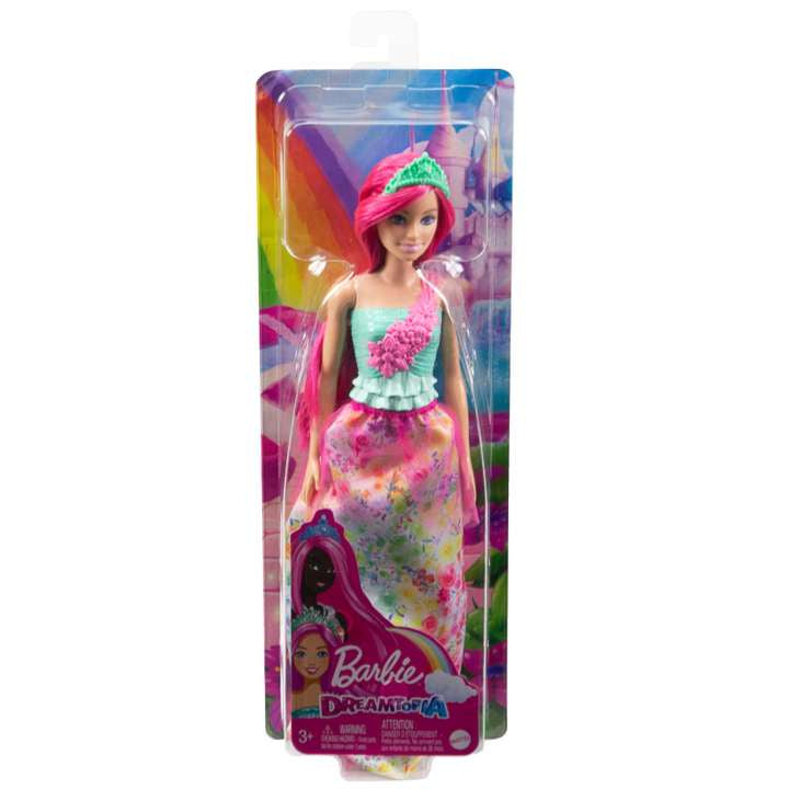 Barbie Dreamtopia Royal Doll With Dark-Pink Hair