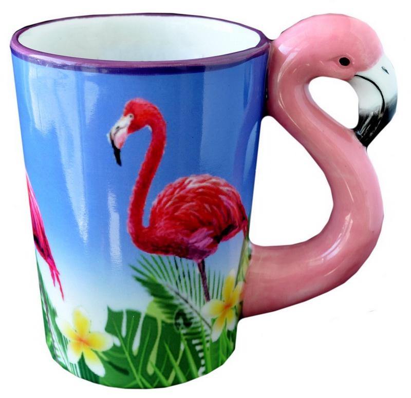 Flamingo Picture Ceramic 12 oz Coffee Mug