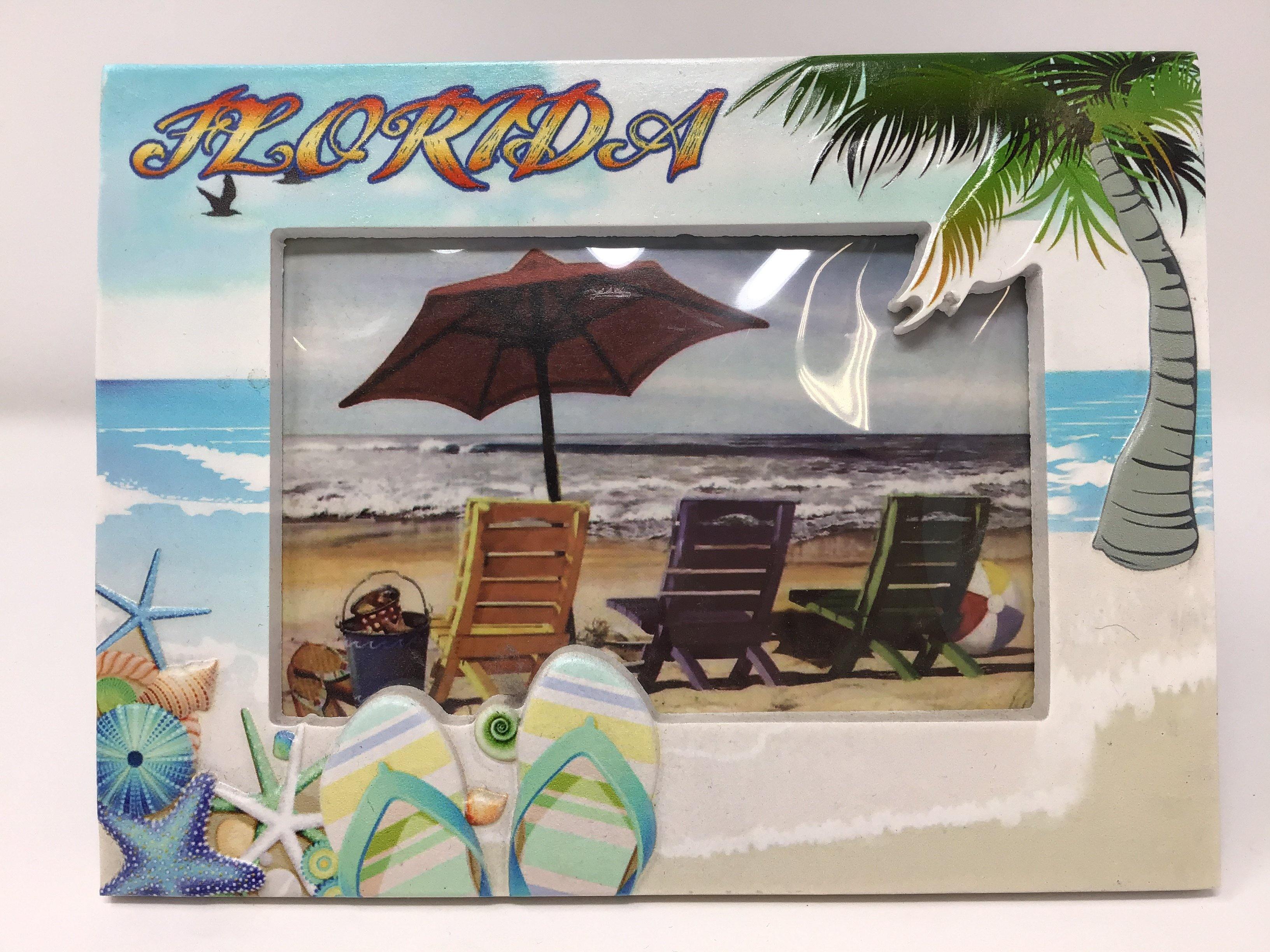 Florida Ceramic Photo Frame 4x6"