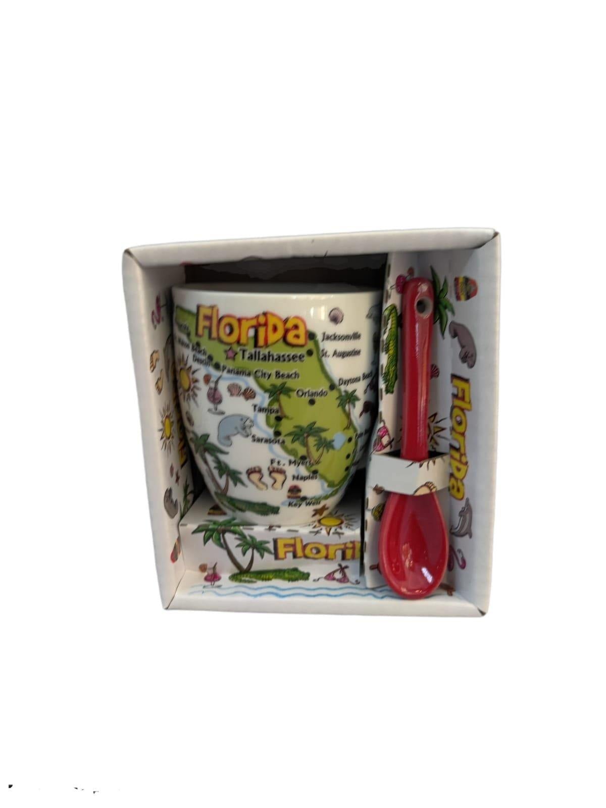 Florida Map Espresso Cer.Spn/Mug