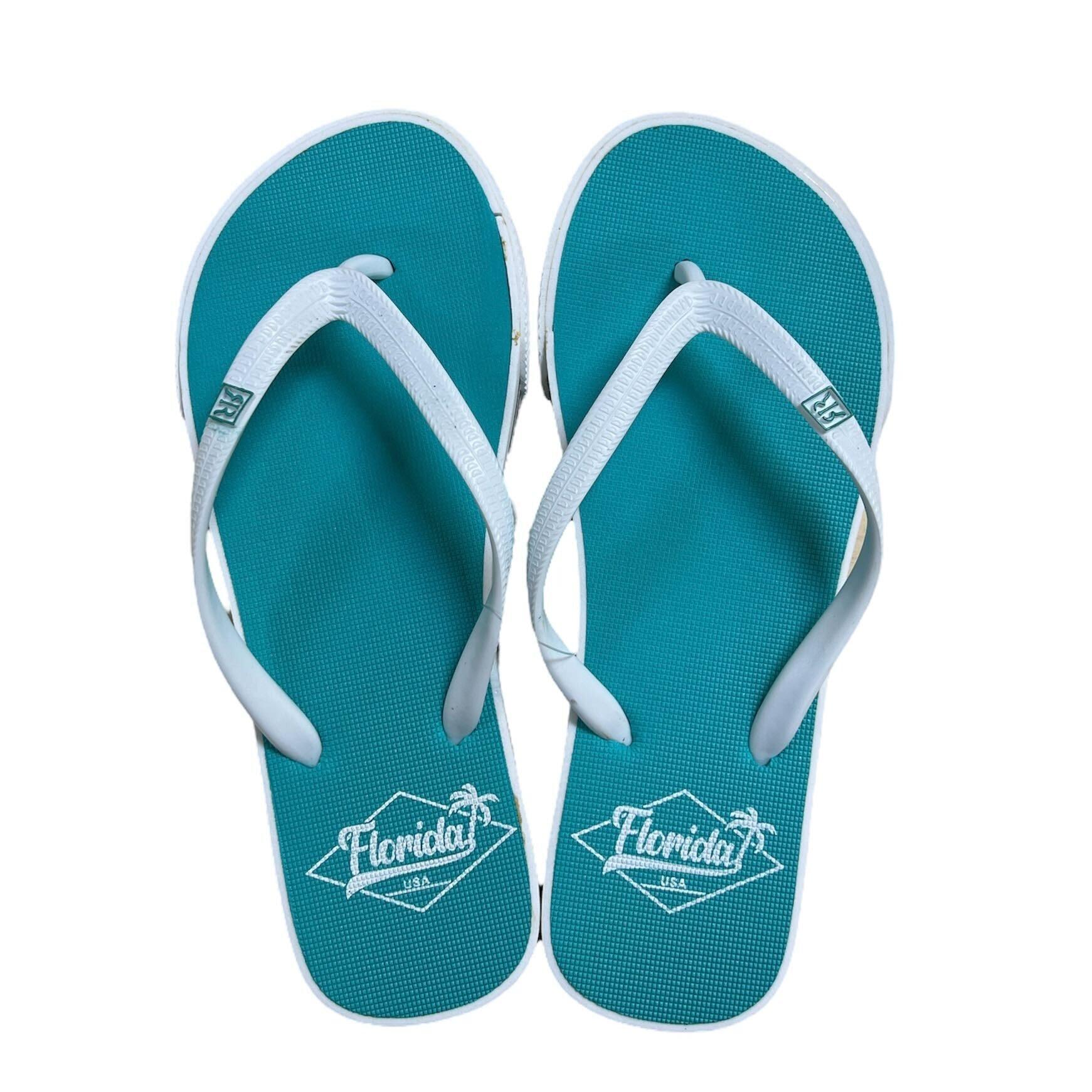 Florida Womens Athletic Flip Flops: Turquoise