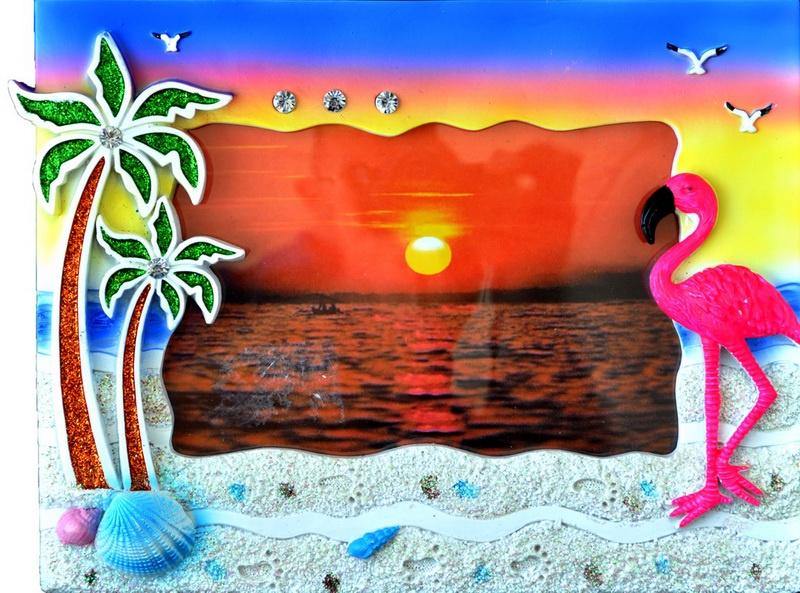 Frame Poly pt/flamingo/sand