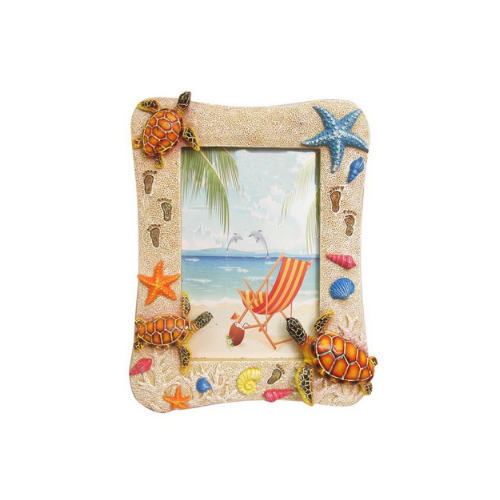 FRAME-POLY SAND/WHT/TRTL 4X6