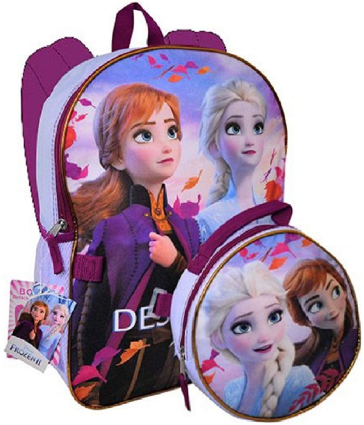 Frozen 2 16" Backpack with Shaped Lunch Bag