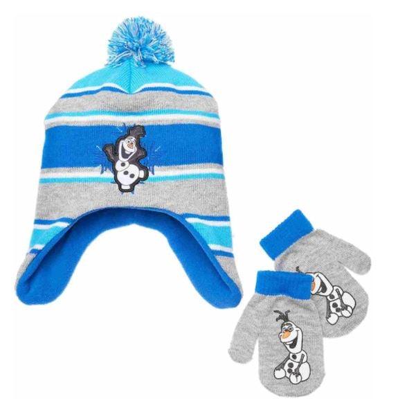 Frozen Olaf Peruvian Hat & Mitten Set