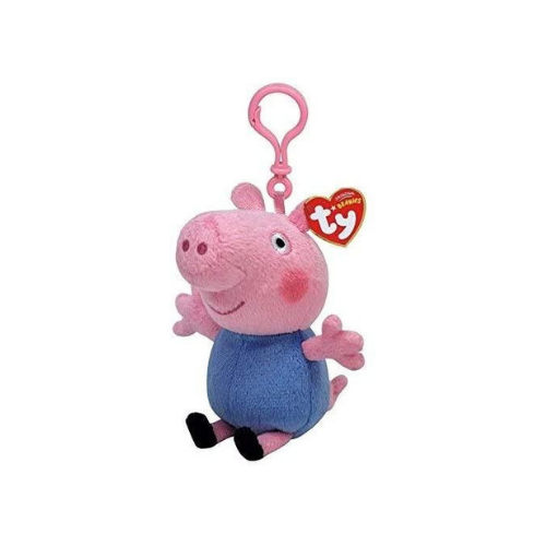 George Pig Plush Clip 4"
