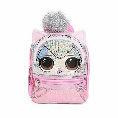 Girls LOL Surprise! Kitty Queen Mini 10" Backpack Pink Silver