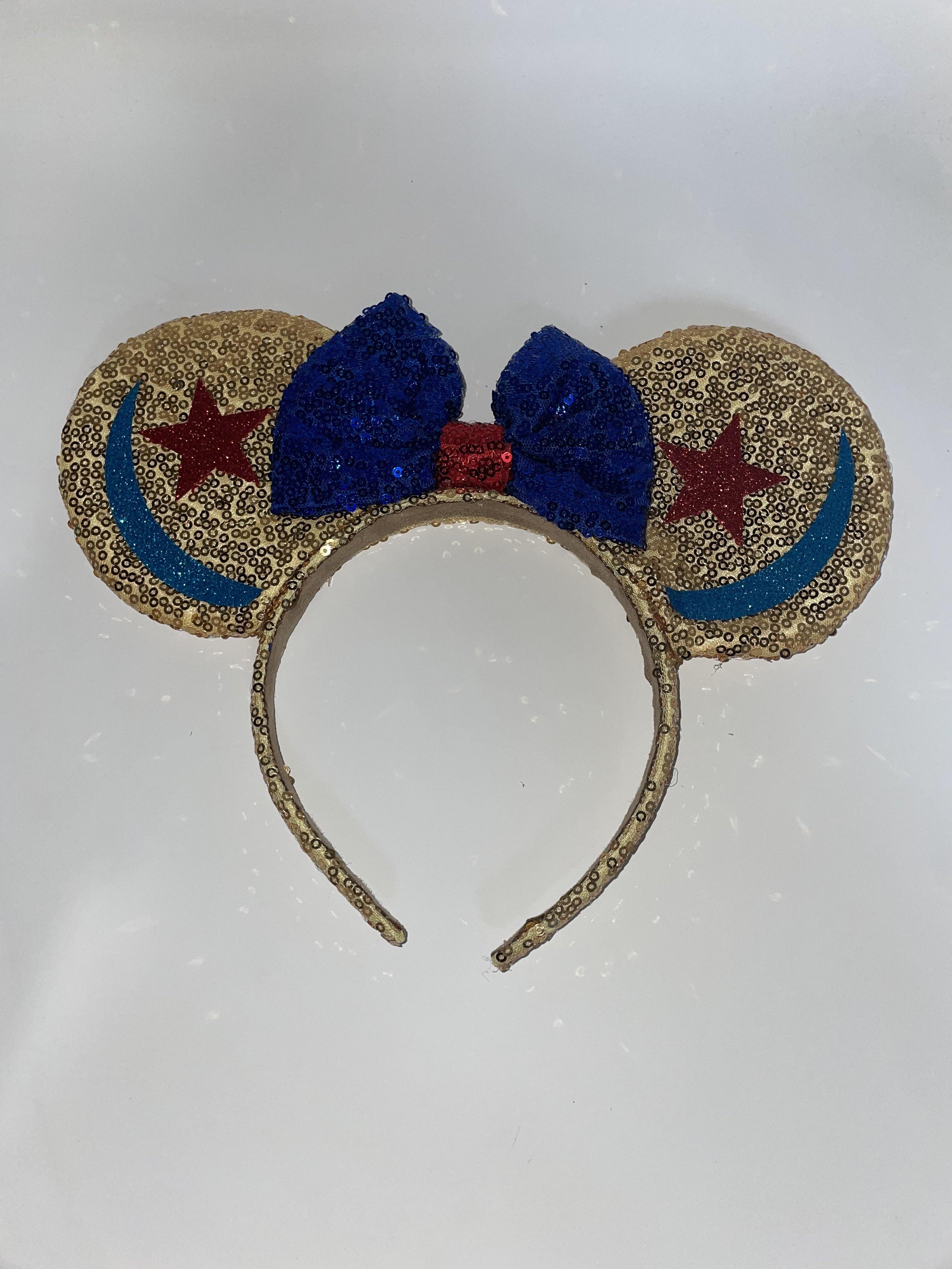 Gold Ears Blue Bow