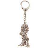 Grumpy Pewter Keychain