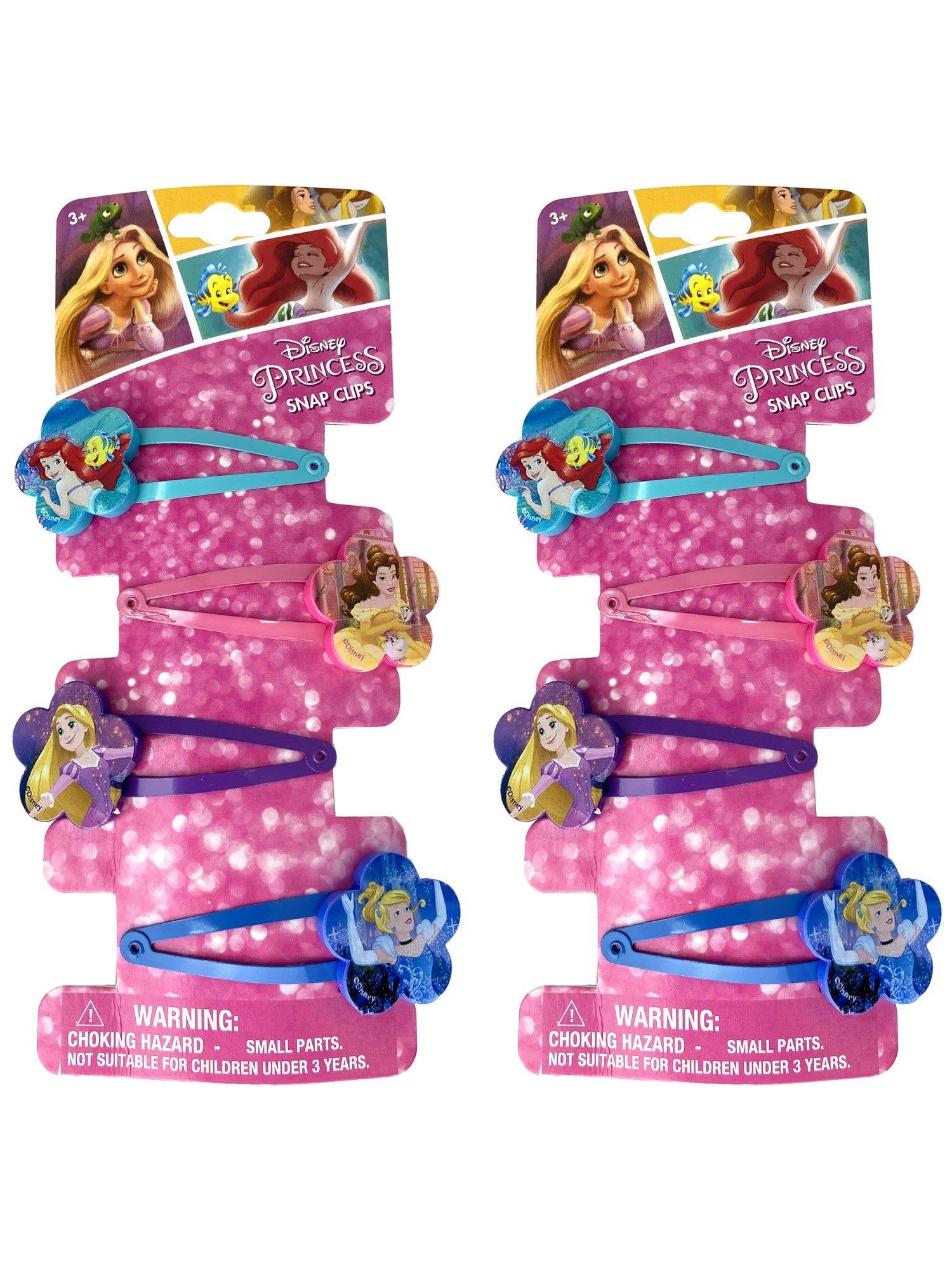 Hair Snap Clips Barrettes Disney Princess 2 PACK ONLINE EXCLUSIVE