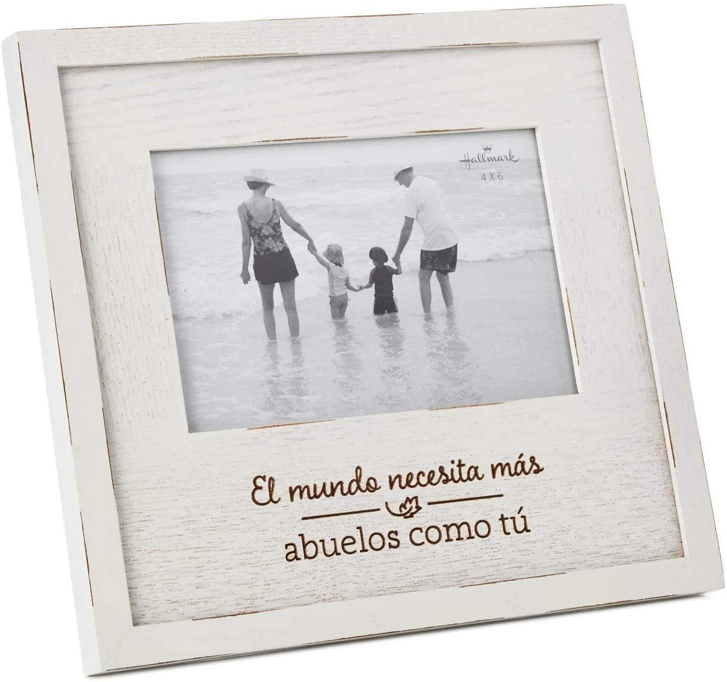 Hallmark Abuelo Wood Picture Frame, 4X6 Picture Frames Family,Multicultural