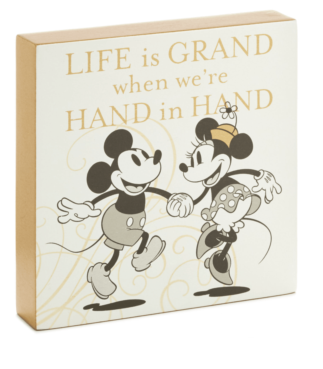 Hallmark Disney Mickey and Minnie Wood Sign
