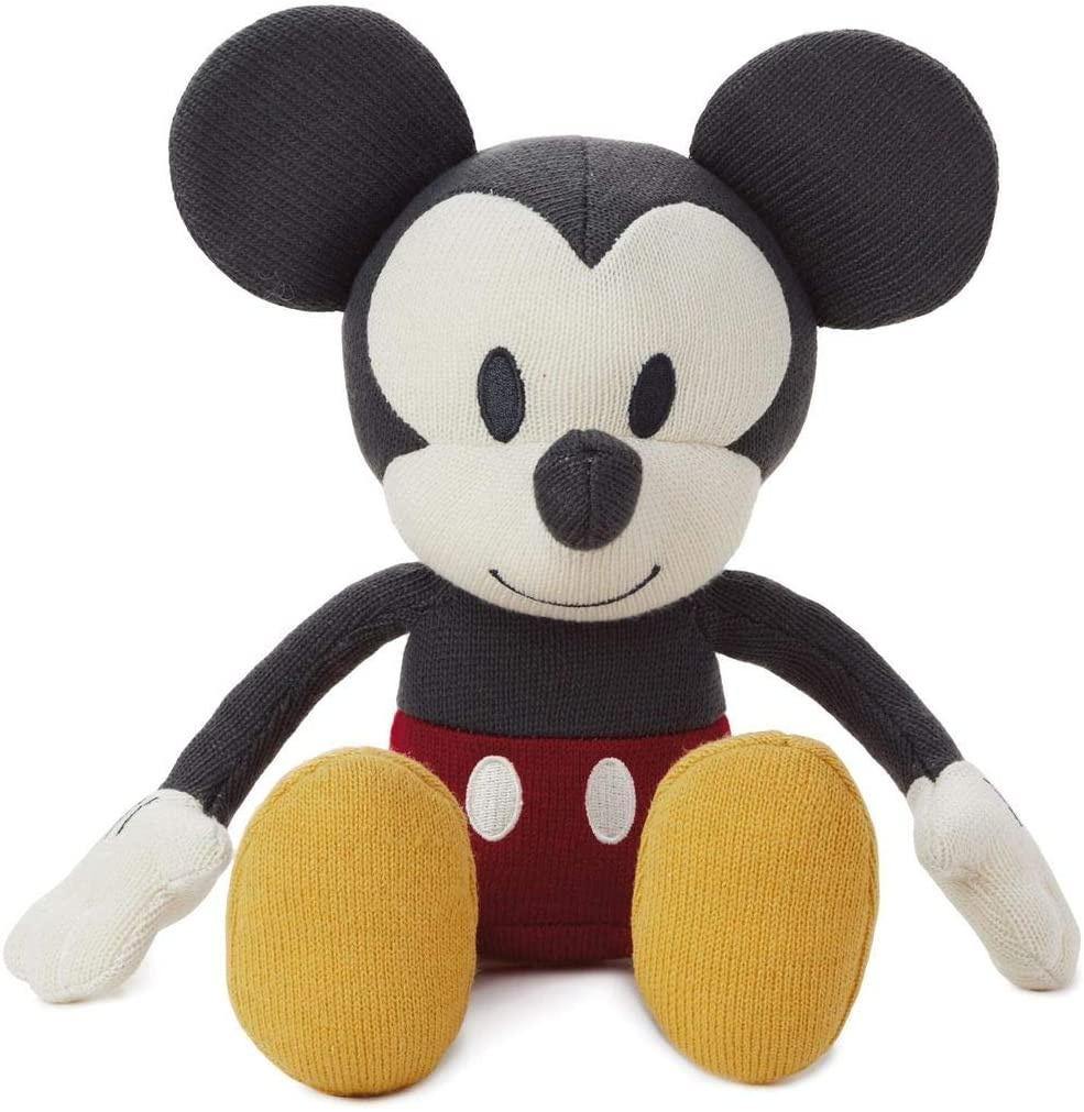 Hallmark Disney Mickey Mouse Knit Stuffed Animal 8"