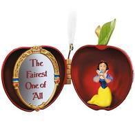 Hallmark Keepsake Christmas 2019 Year Dated Disney Snow White and The Seven Dwarfs The Fairest One of All Apple Ornament, Metal NEW IN BOX