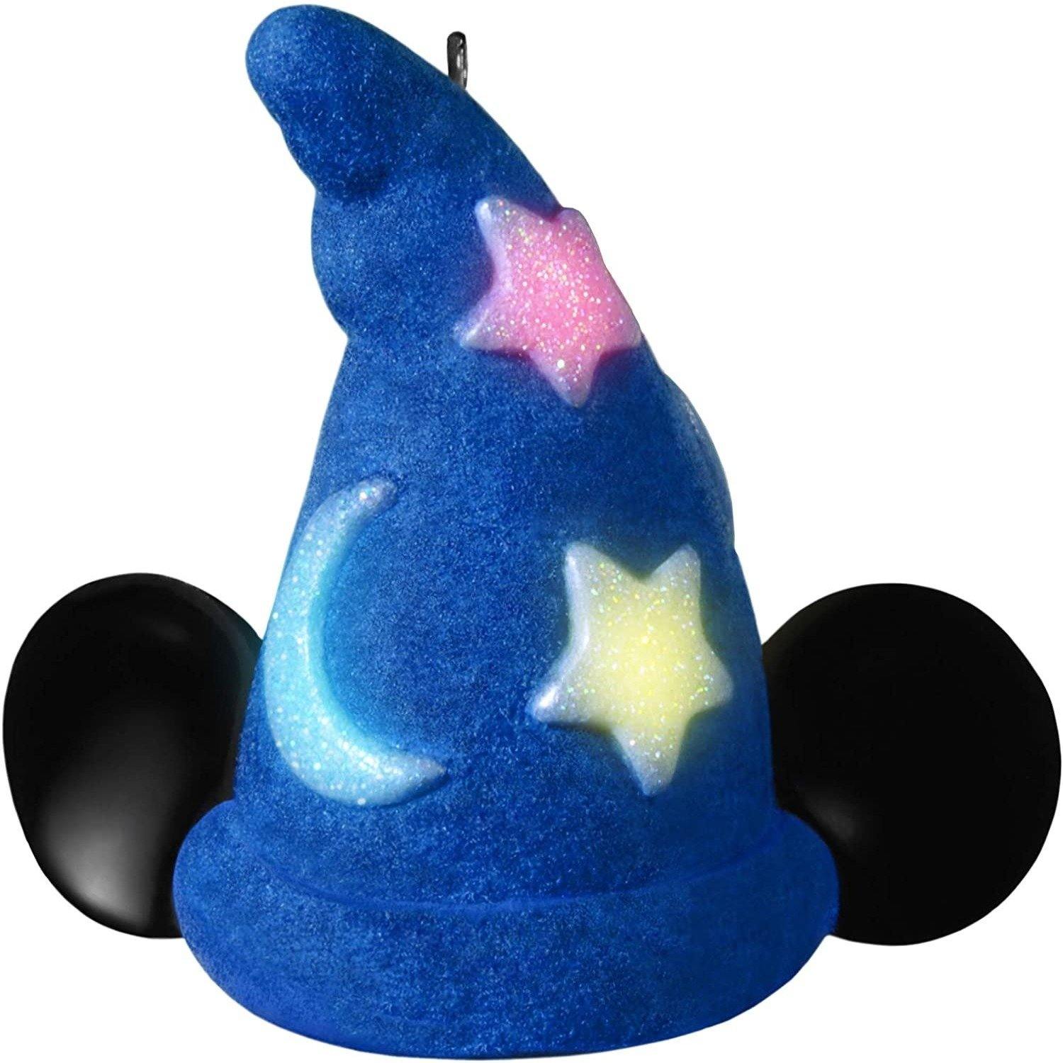Hallmark Keepsake Christmas Ornament 2019 Year Dated Disney Fantasia The Sorcerer's Apprentice Mickey's Wizard Hat with Light NEW IN BOX