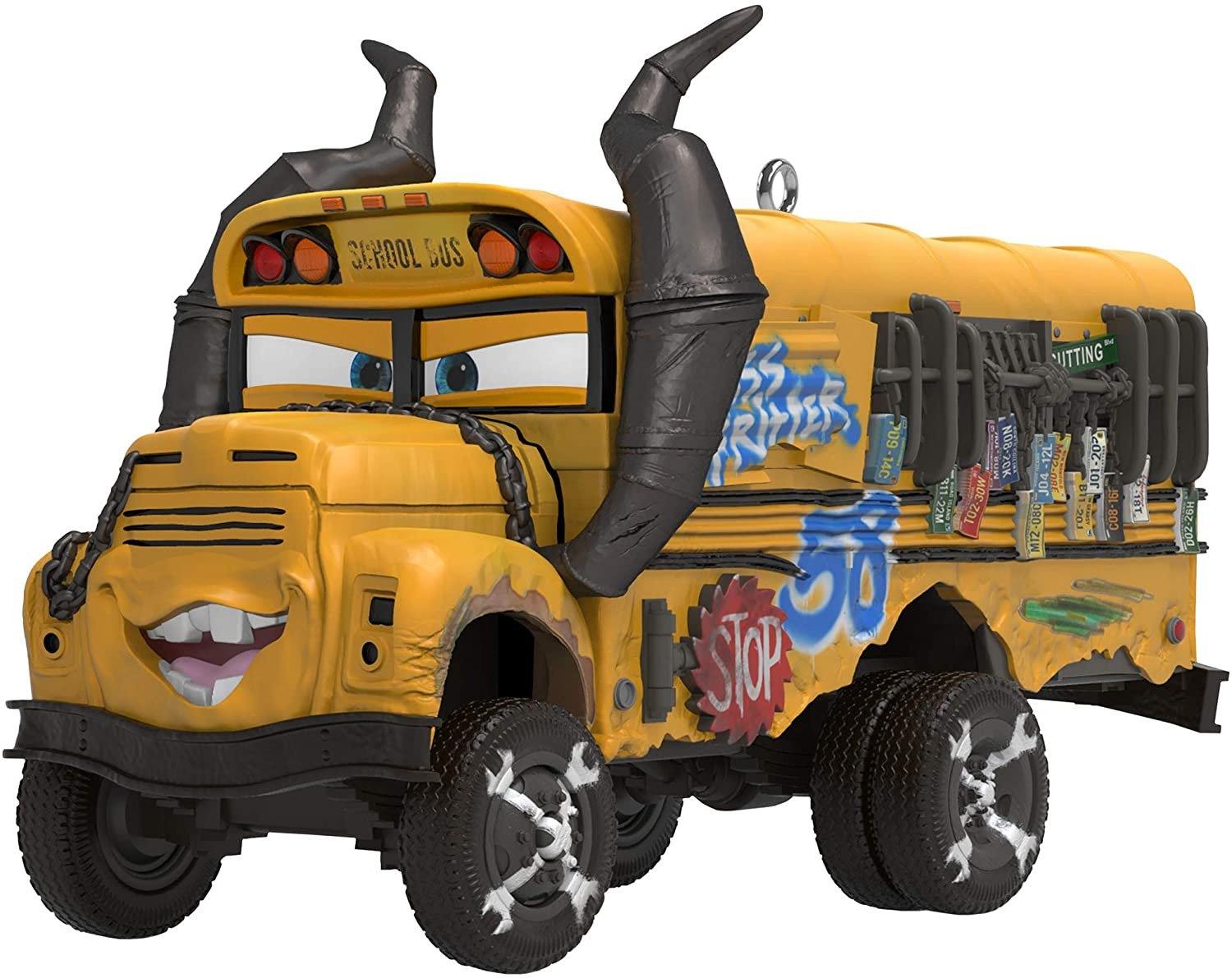 Hallmark Keepsake Christmas Ornament 2019 Year Dated Disney/Pixar Cars 3 Miss Fritter School Bus with Sound NEW IN BOX