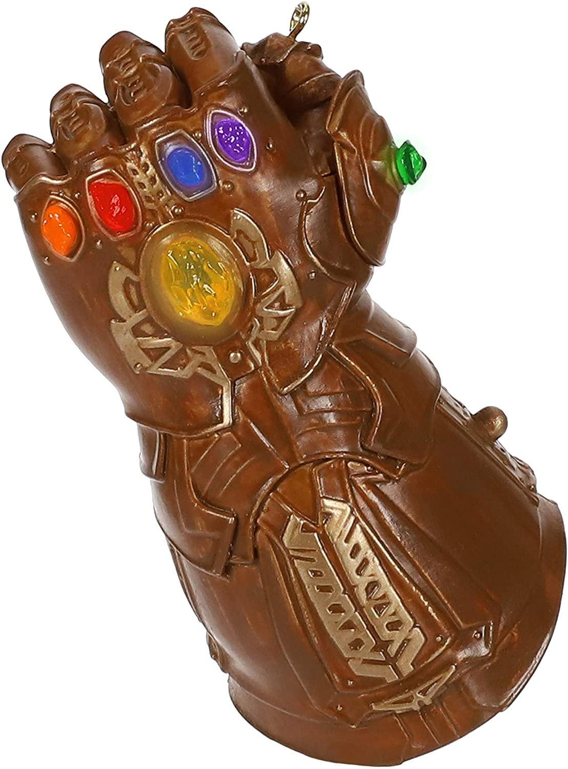 Hallmark Keepsake Christmas Ornament 2019 Year Dated Marvel Studios Avengers: Endgame Gauntlet With Light, Infinity Guantlet New In Box