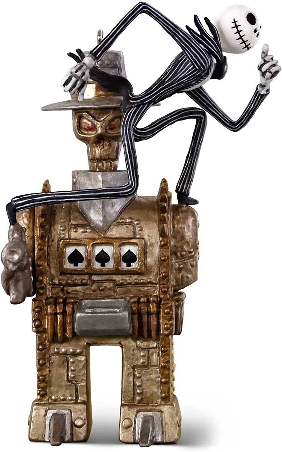 Hallmark Keepsake Ornament 2018 Year Dated, Tim Burton'S The Nightmare Before Christmas Jack Vs. The One-Armed Bandit, Metal, 1 New In Box