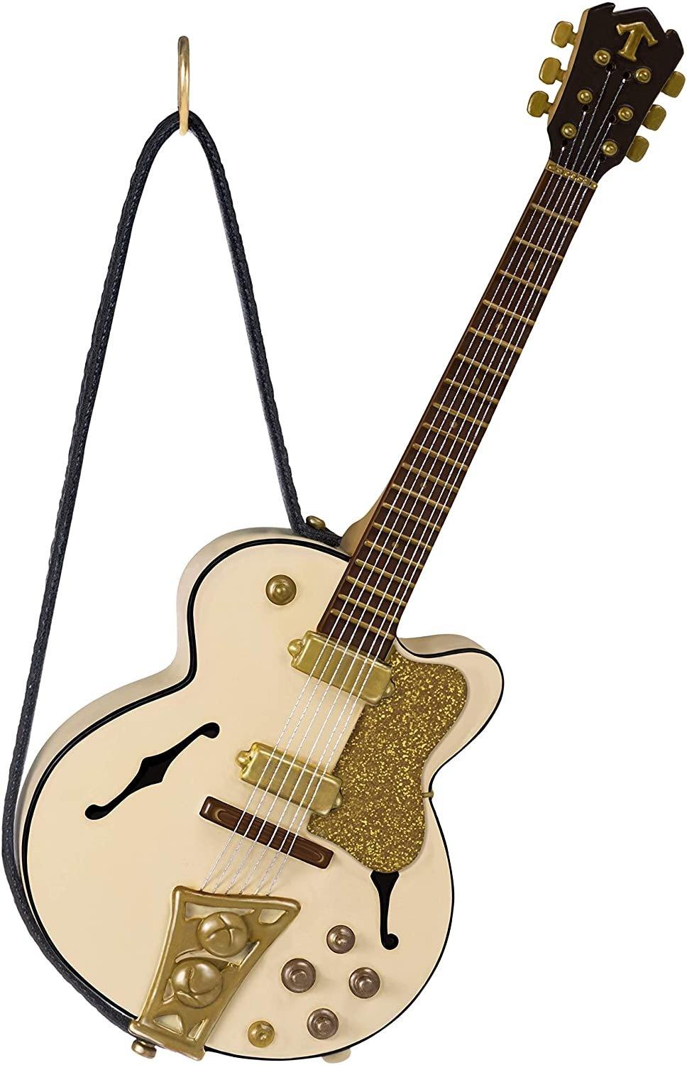 Hallmark Keepsake Rockin' Guitar Musical Ornament (Plays Jingle Bells Song) New In Box