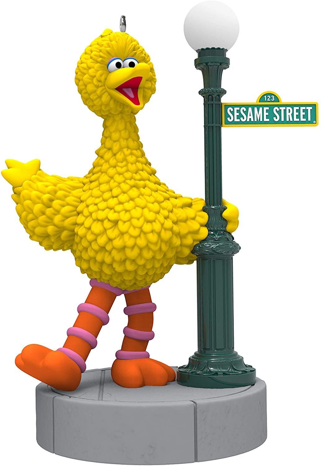 Hallmark Ornament 2019 Dated Big Bird Celebrating 50 Years With Light And Sound (Plays Can You Tell Me How To Get Song), Sesame Street 50Th