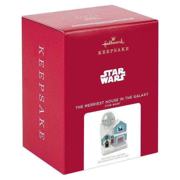 Hallmark QXI7375 Star Wars The Merriest House in the Galaxy Musical With Light 2021 Ornament