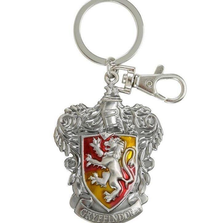 Harry Potter Gryffindor School Crest Pewter Keychain