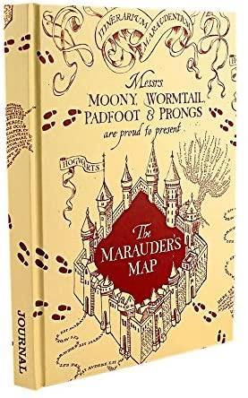 Harry Potter Mischief Managed Marauders Map Hard Cover Journal, 6 X 8 Inches