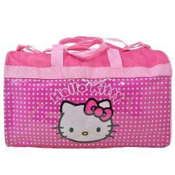 Hello Kitty Duffle Bag with PVC Printed Panel