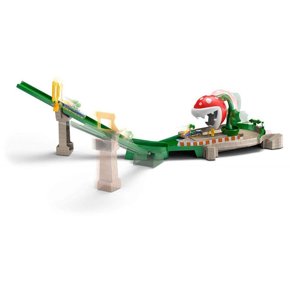 Hot Wheels Mario Kart Track Set Piranha Plant Slide Track