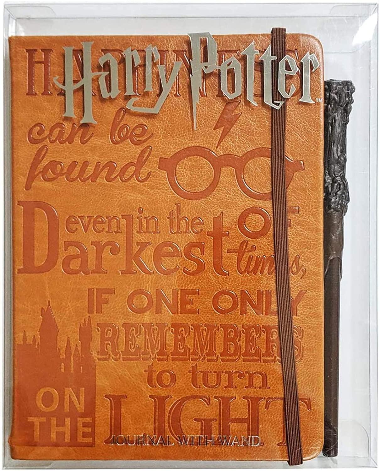 Innovative Designs Harry Potter Faux Leather Journal and Wand Pen Toy