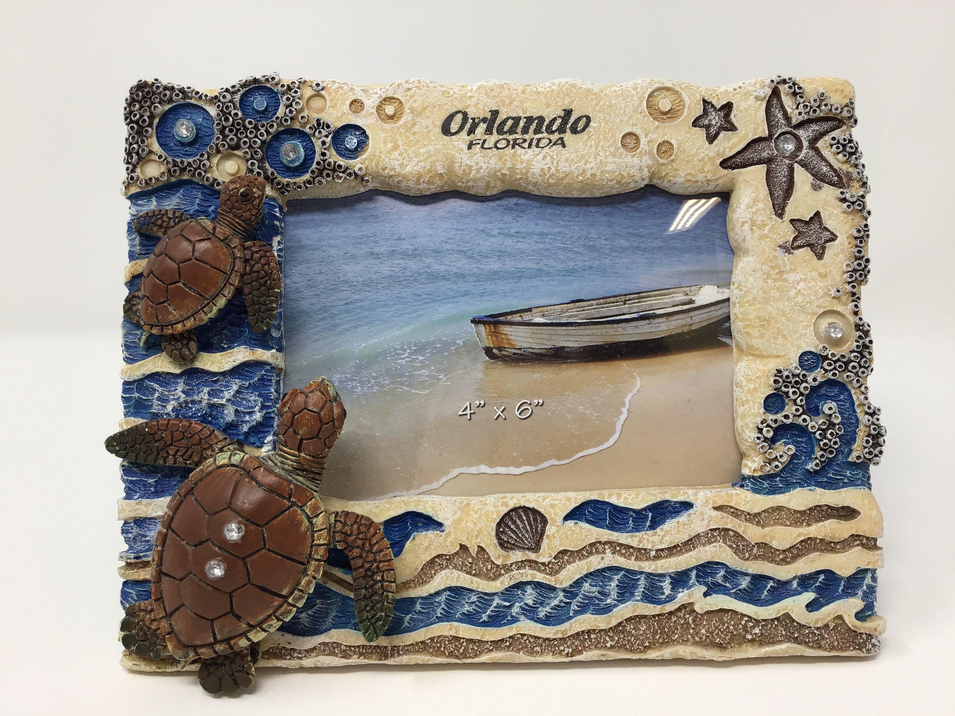 Jeweled Turtle Orlando Photo Frame 4X6"