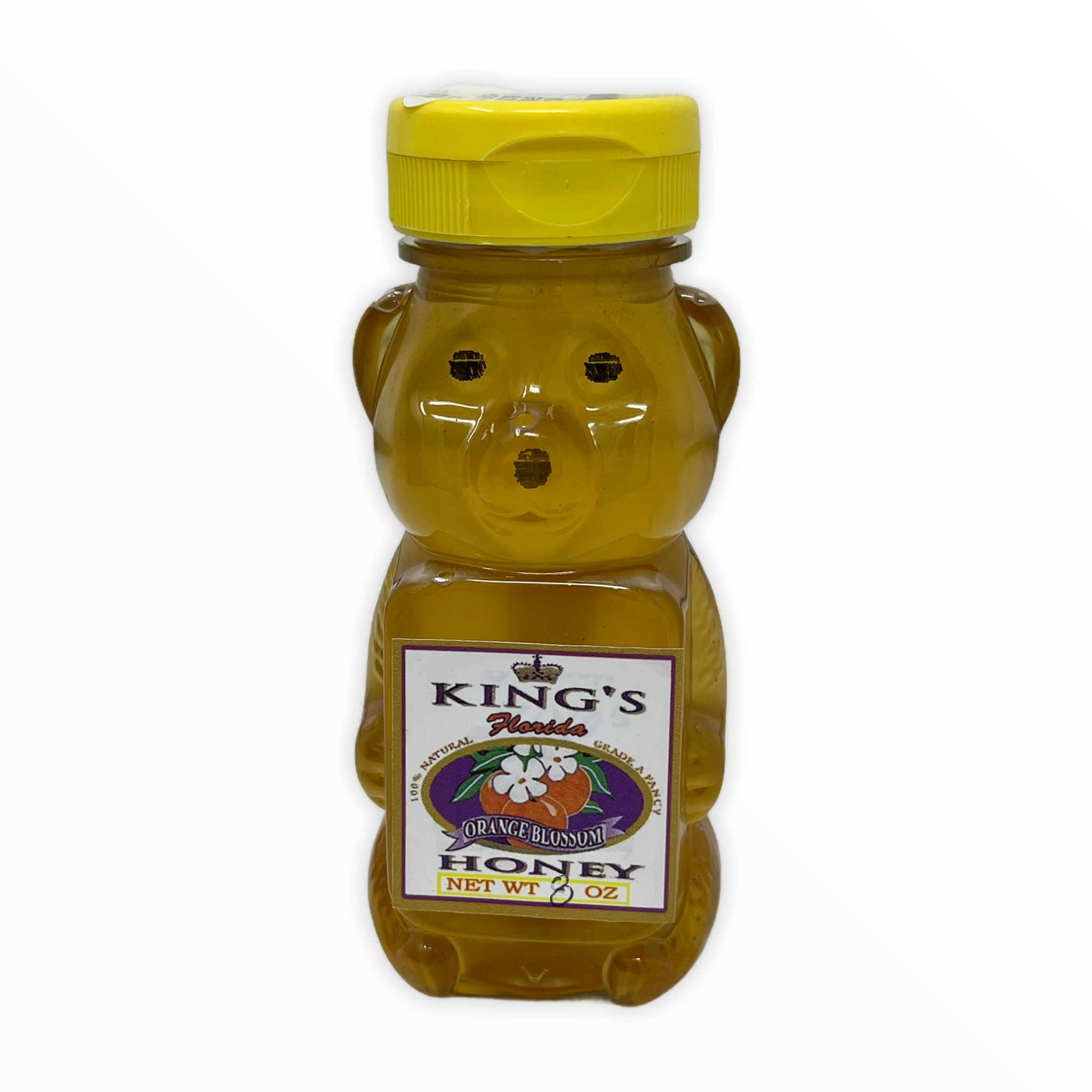 Kings Orange Blossom Honey 8oz Bear