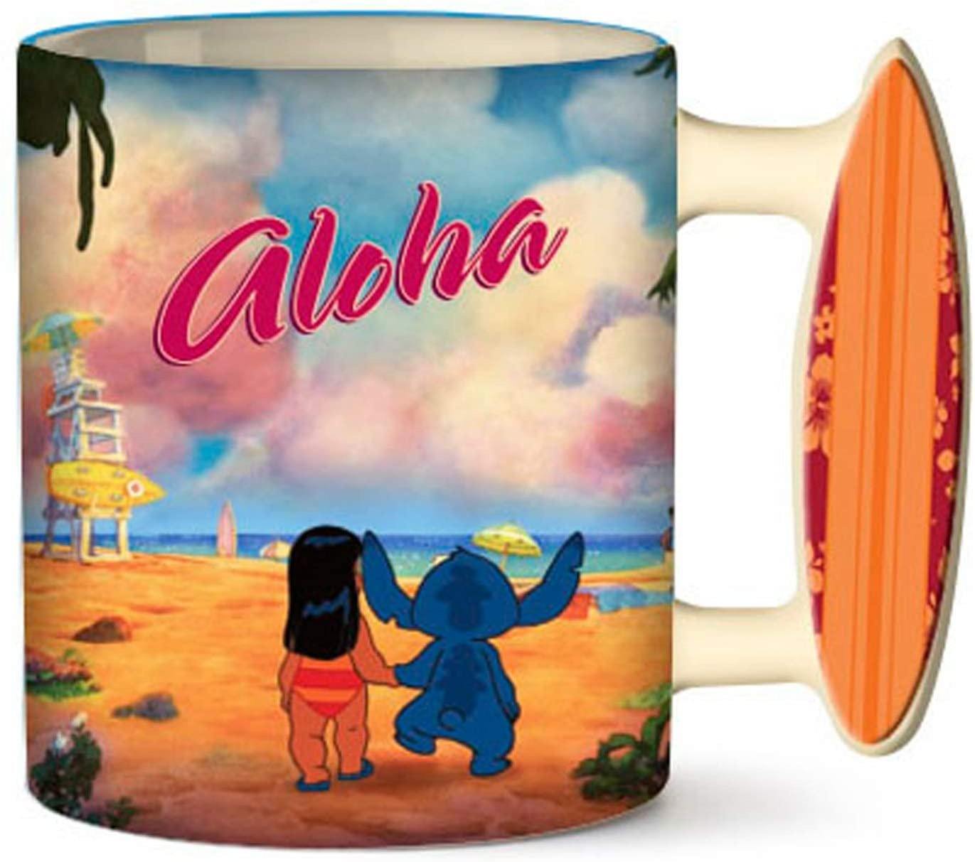 LILO AND STICTH ALOHA BEACH 3D MUG